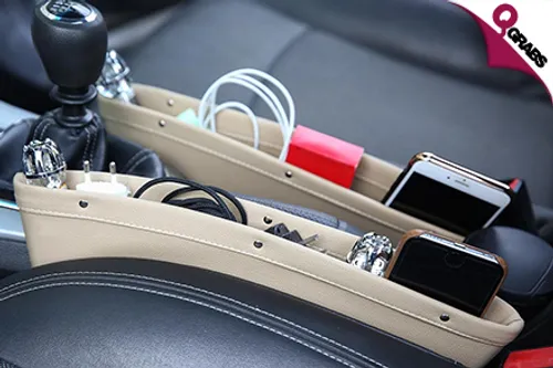 From QR49 Never Lose Anything In your Car with a Set of Two CatchCaddy Leather Seat Pocket Catchers! (Up to QR210 Value)